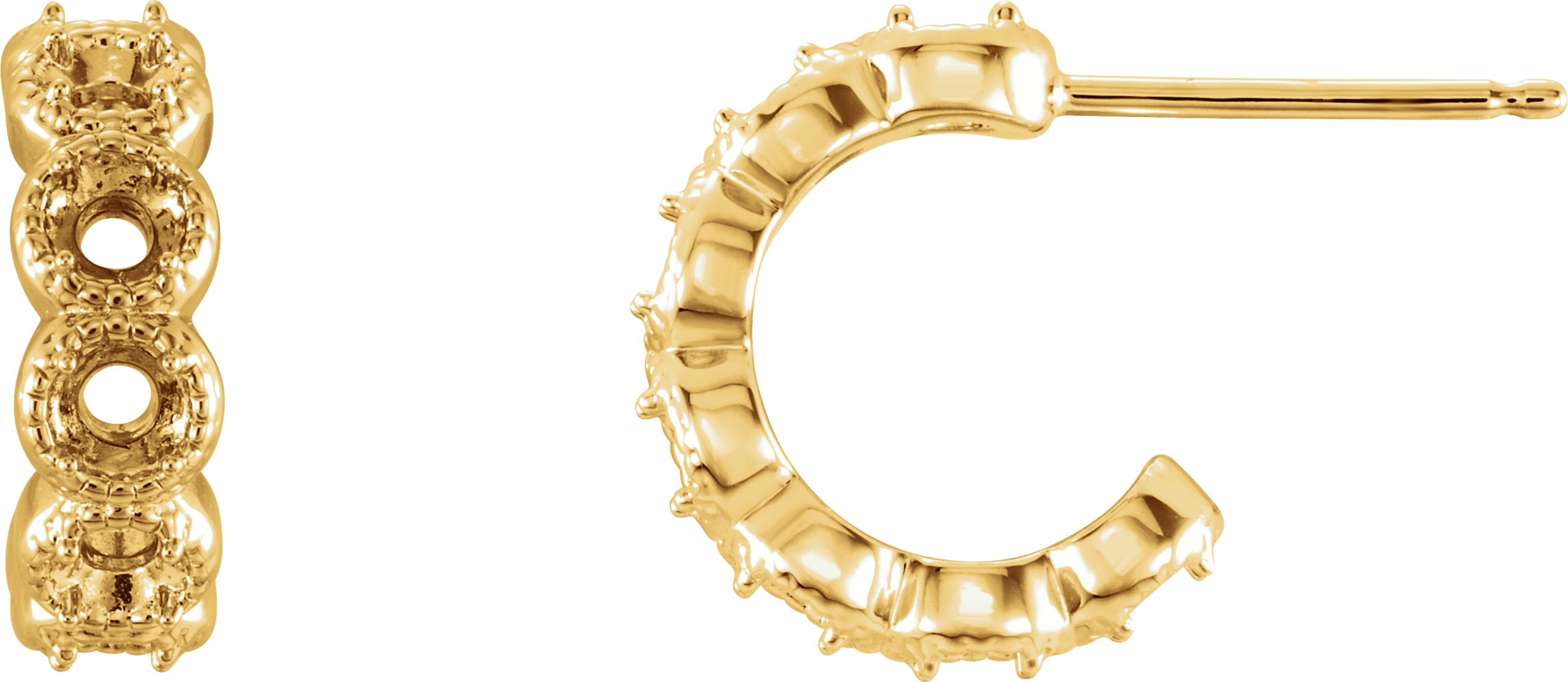 Accented Hoop Earrings
