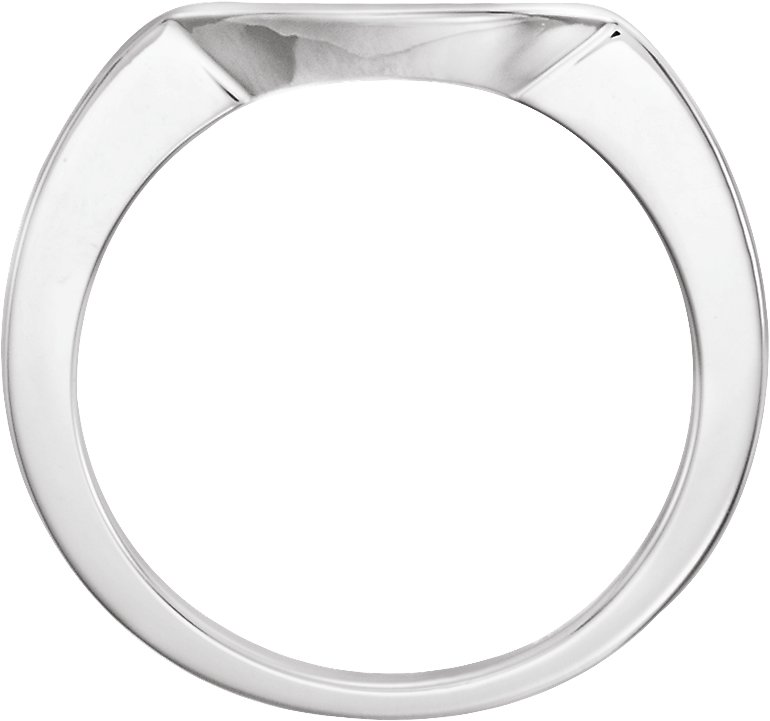 14K White Matching Band for 7 mm Ring-2