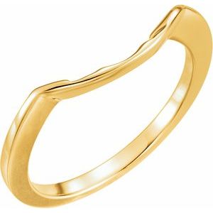 18K Yellow Matching Band for 8.6 mm Ring