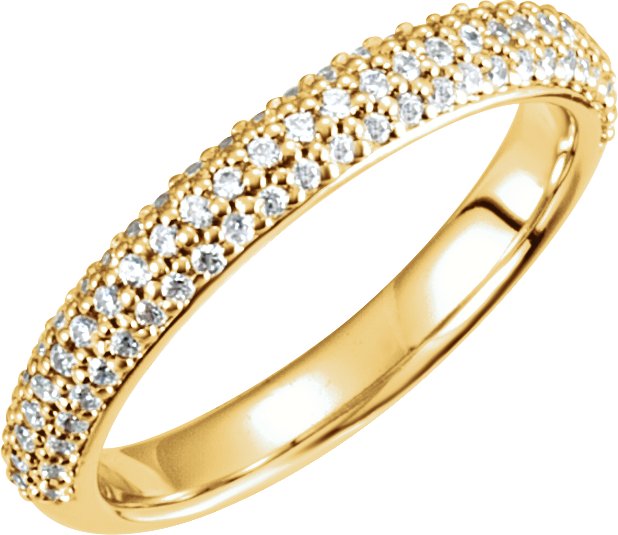 14K Yellow 1/3 CTW Diamond Band