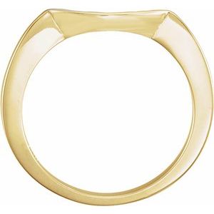 18K Yellow Matching Band for 7.8 mm Ring