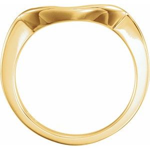 14K Yellow Matching Band for 9.4 mm Ring