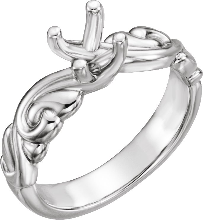 Solitaire Sculptural Engagement Ring