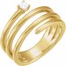 14K Yellow 1/10 CTW Natural Diamond Freeform Ring