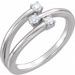14K White 1/5 CTW Diamond Freeform Ring