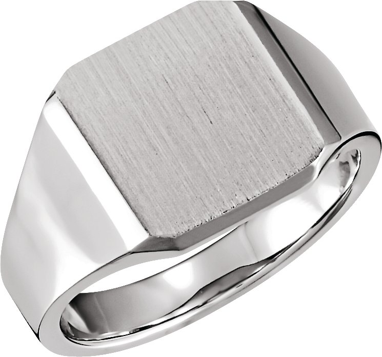Sterling Silver 14 mm Octagon Signet Ring