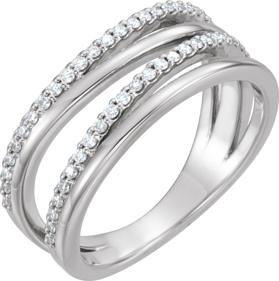 Sterling Silver 1/4 CTW Diamond Ring