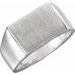 Sterling Silver 15x11 mm Rectangle Signet Ring