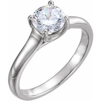 Continuum Sterling Silver 1 CTW Diamond Engagement Ring Ref 9656124