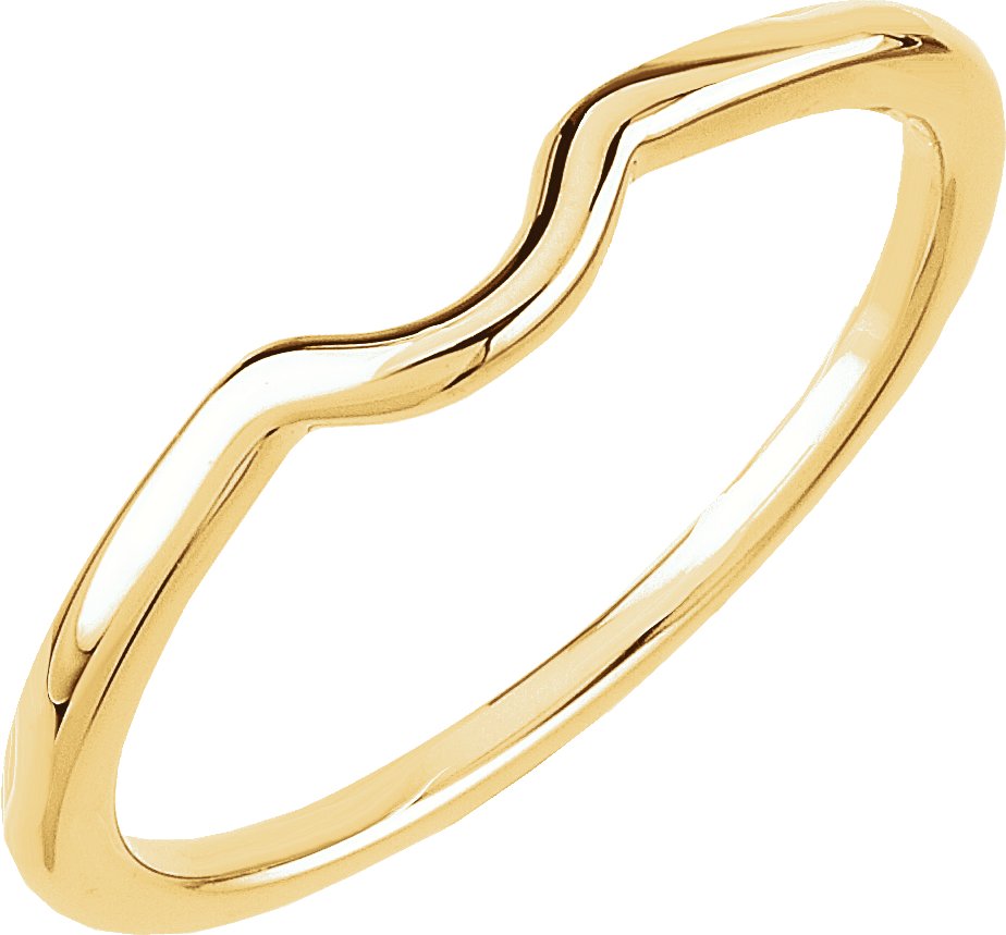 10K Yellow Gold Band for 4.1 mm Round Ring