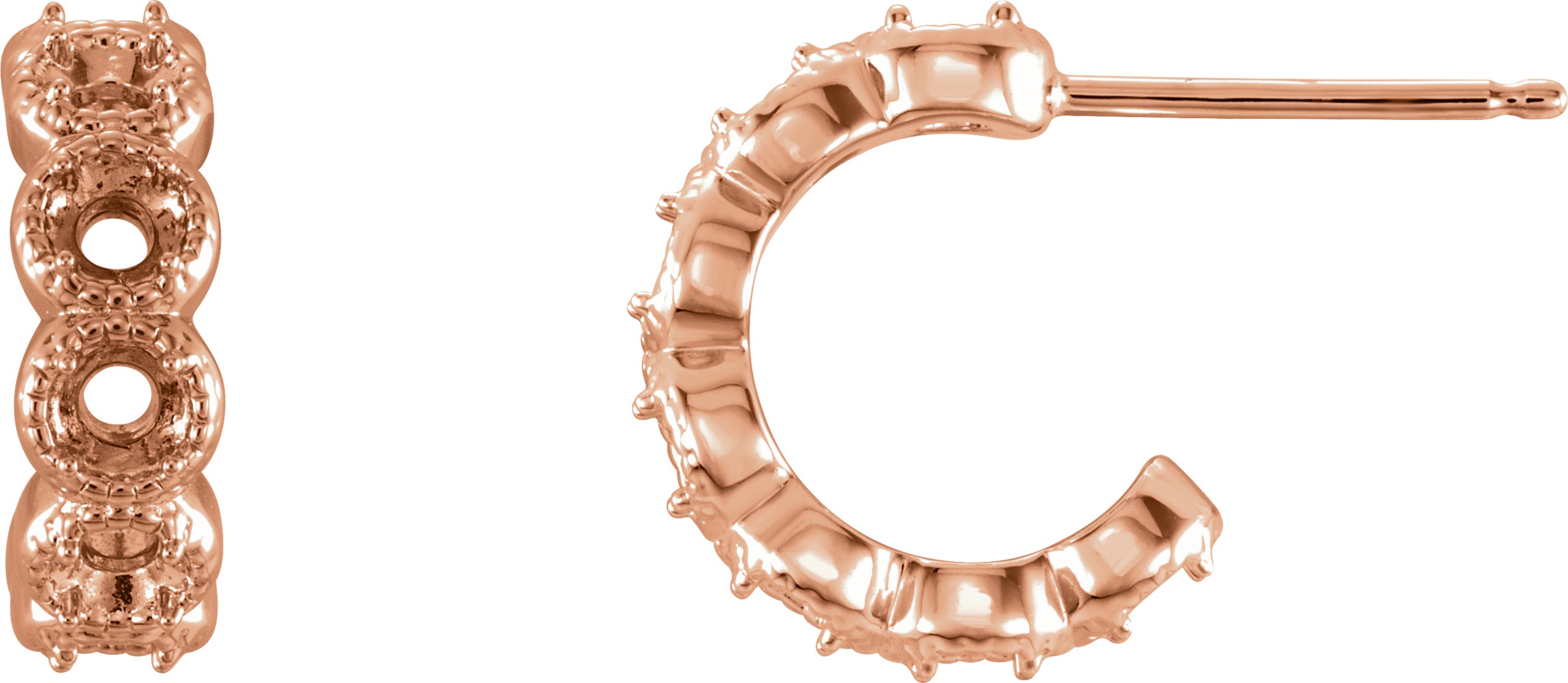 Accented Hoop Earrings