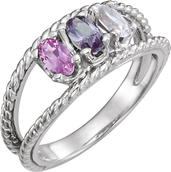 Family Negative Space Ring