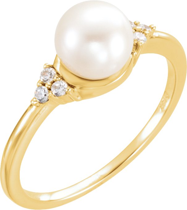Accented Pearl Ring