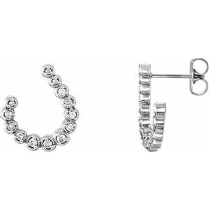 14K White 1/4 CTW Natural Diamond Earrings
