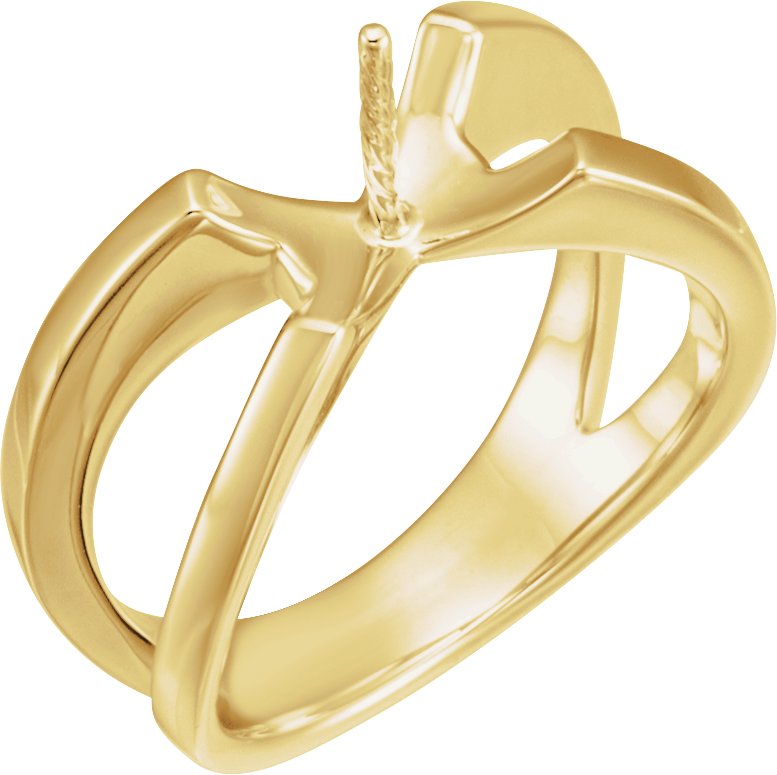 Solitaire Pearl Ring