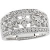 Created Moissanite and Diamond Band .33 Carat and .38 CTW Ref 845835
