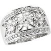 Created Moissanite and Diamond Band .5 CTW Ref 530099