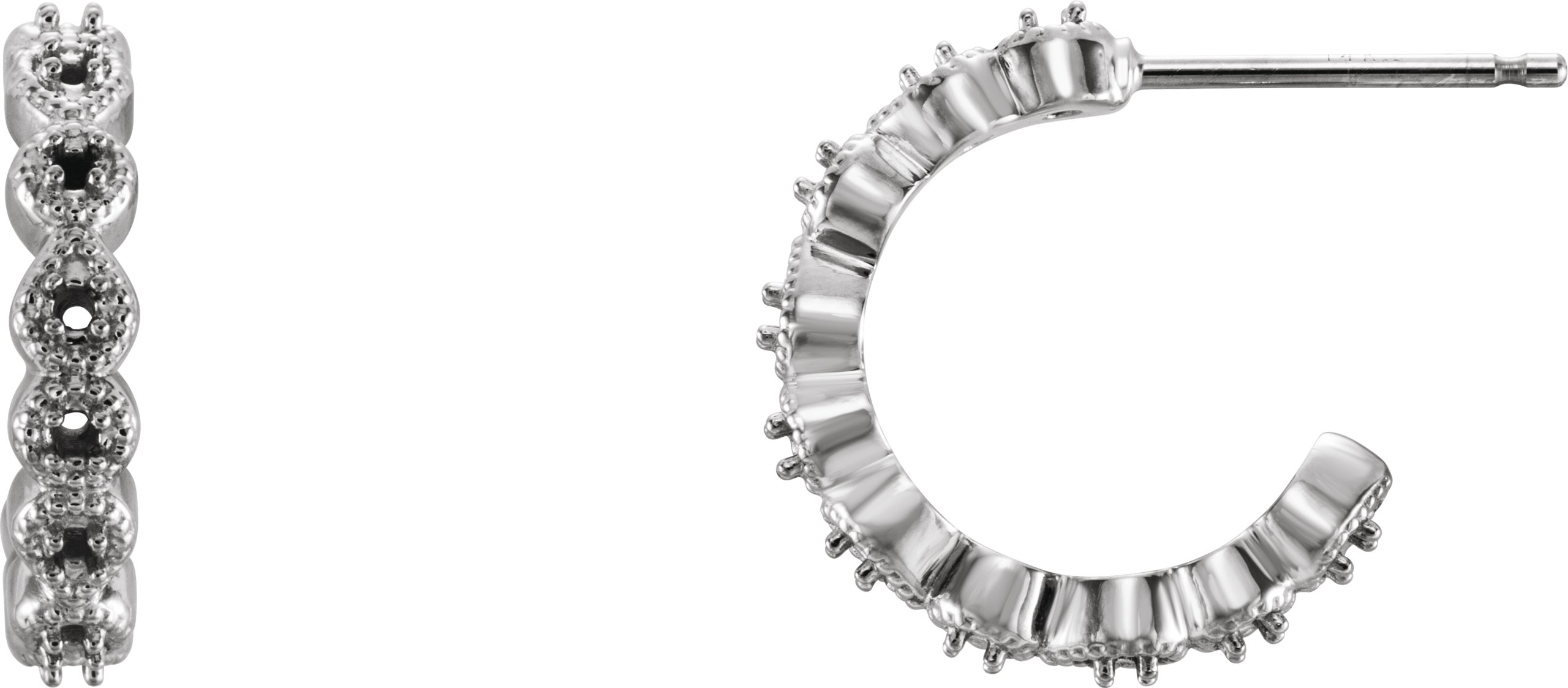 Accented Hoop Earrings