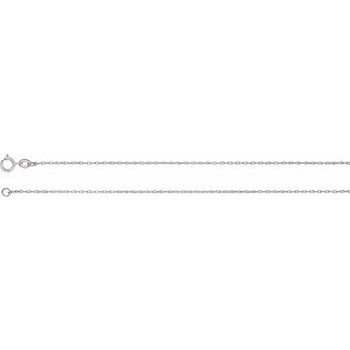 1 mm Platinum Rope Chain 16 inch Ref 989137