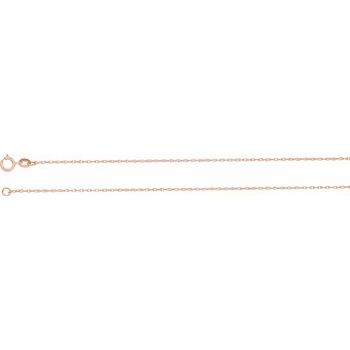 14K Rose 1 mm Solid Rope 16 inch Chain Ref. 9897988