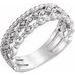 14K White 1/8 CTW Stackable Diamond Ring