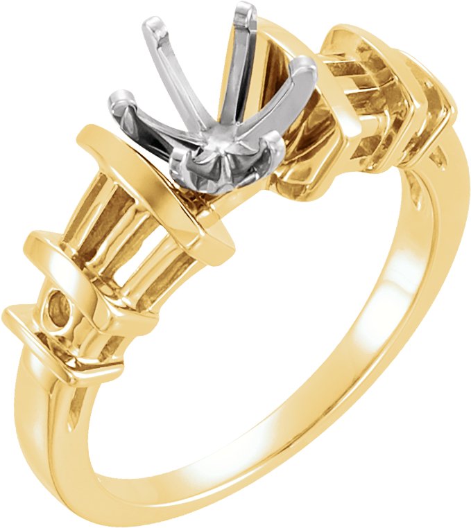 Round Engagement Ring Mounting