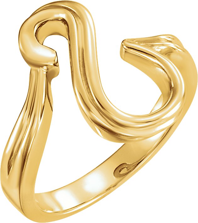 14K Yellow Freeform Ring