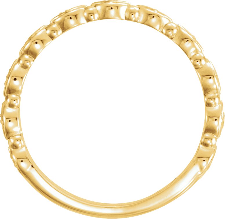 14K Yellow 1/8 CTW Stackable Diamond Ring