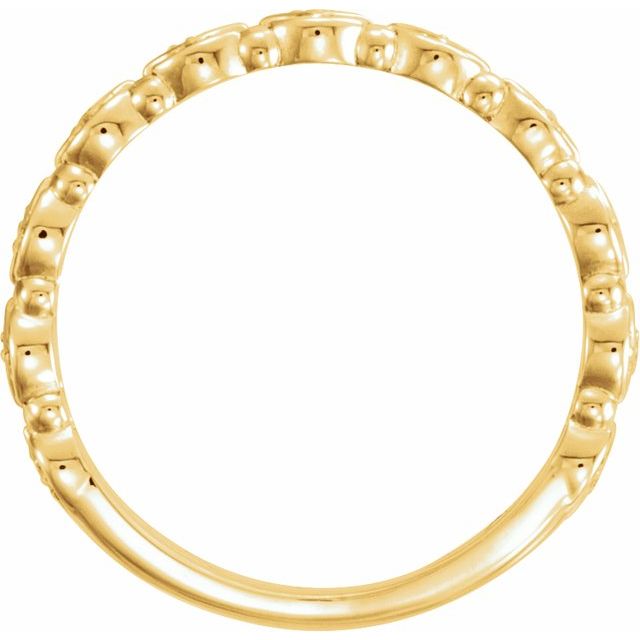 14K Yellow 1/8 CTW Stackable Diamond Ring
