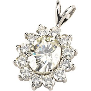 Created Moissanite Pendant 2.67 CTW Ref 180512