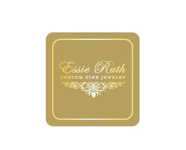 Line Border - Gold label with gold metallic foil stamp