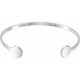 Sterling Silver Engravable Cuff 6 3/4