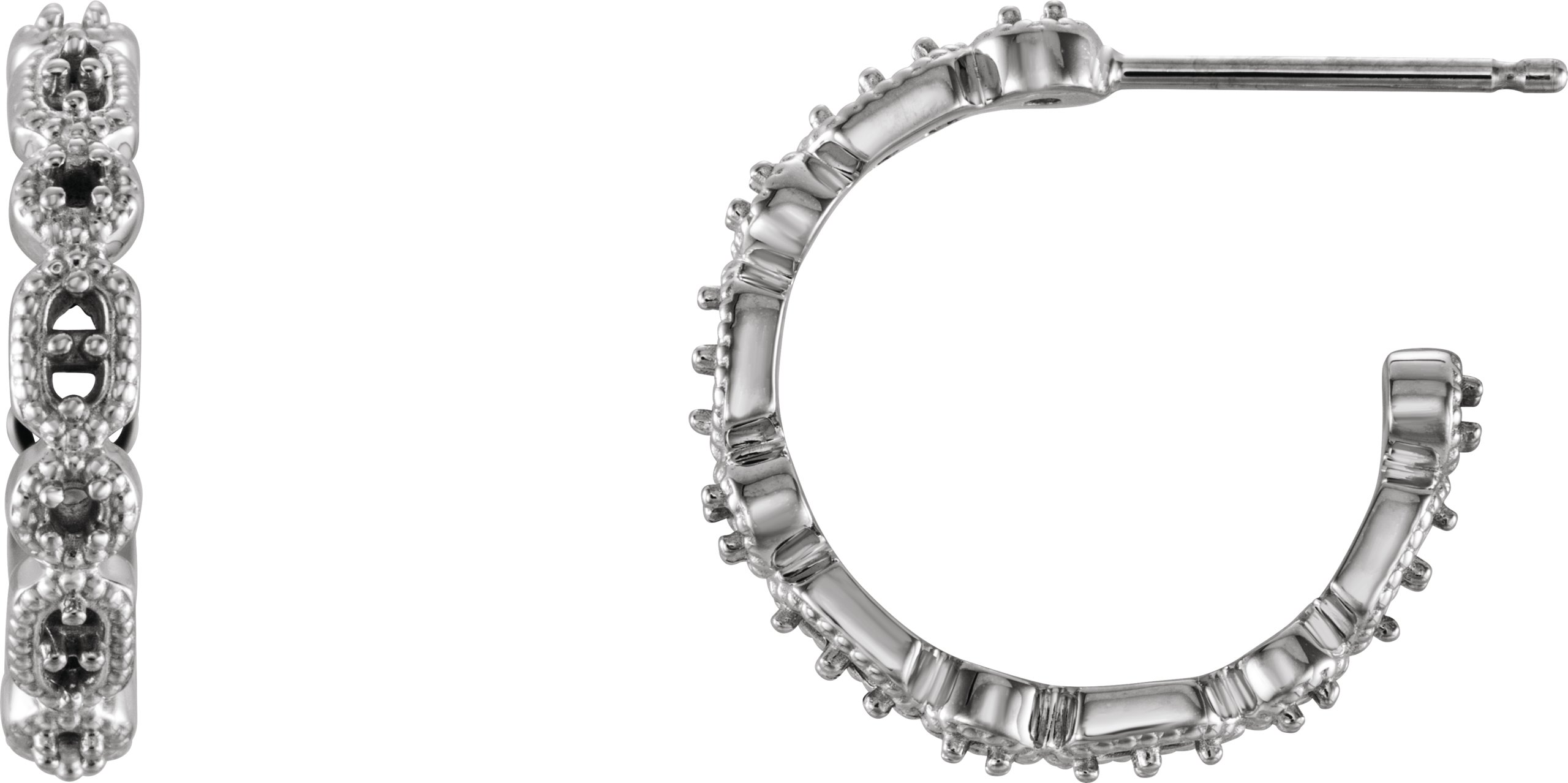 Accented Hoop Earrings