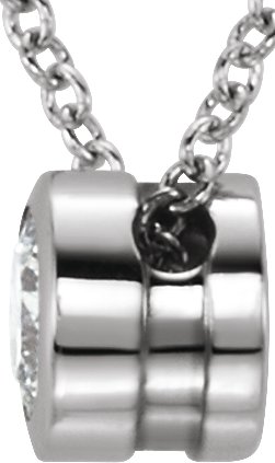 Alternative view of 1/3 CTW Natural Diamond Necklace – Platinum