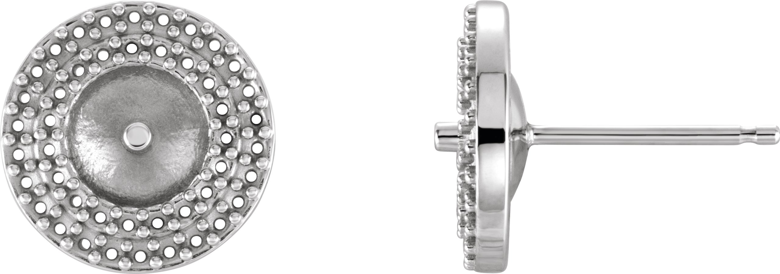 Halo-Style Pearl Earrings