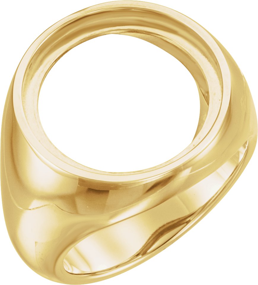 14kt gold deals coin ring