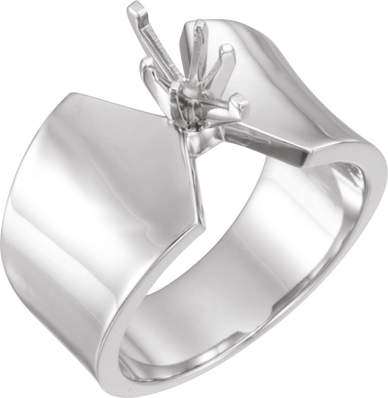 14K Бяло злато Shank Peg Shank