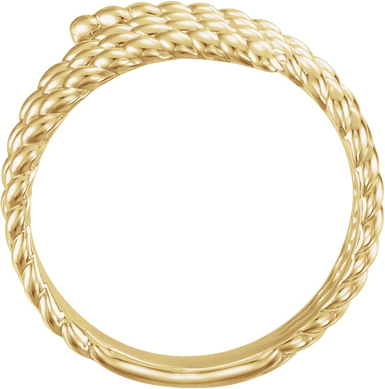 14K Yellow Rope Ring