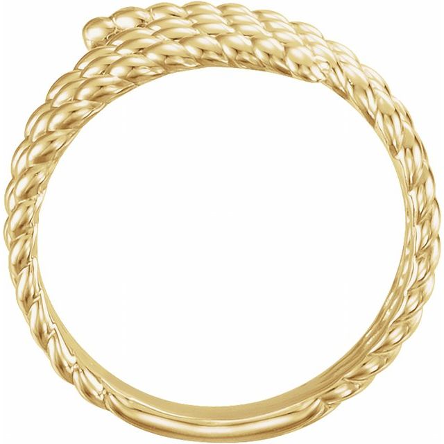 14K Yellow Rope Ring