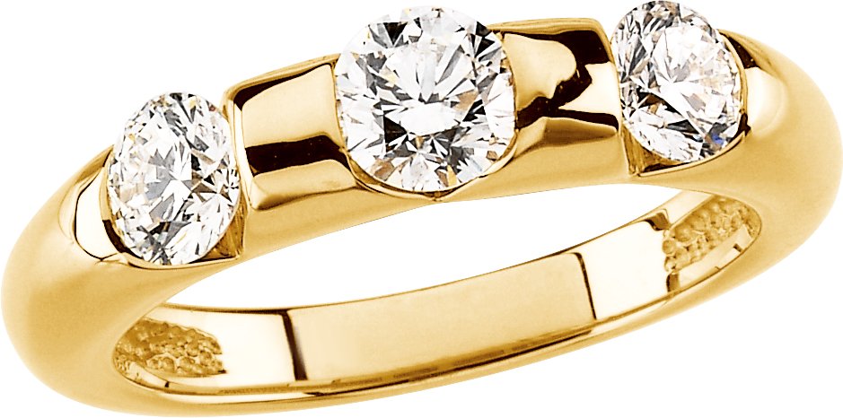 14K Yellow 1.20 CTW Diamond Anniversary Band Ref 1907683