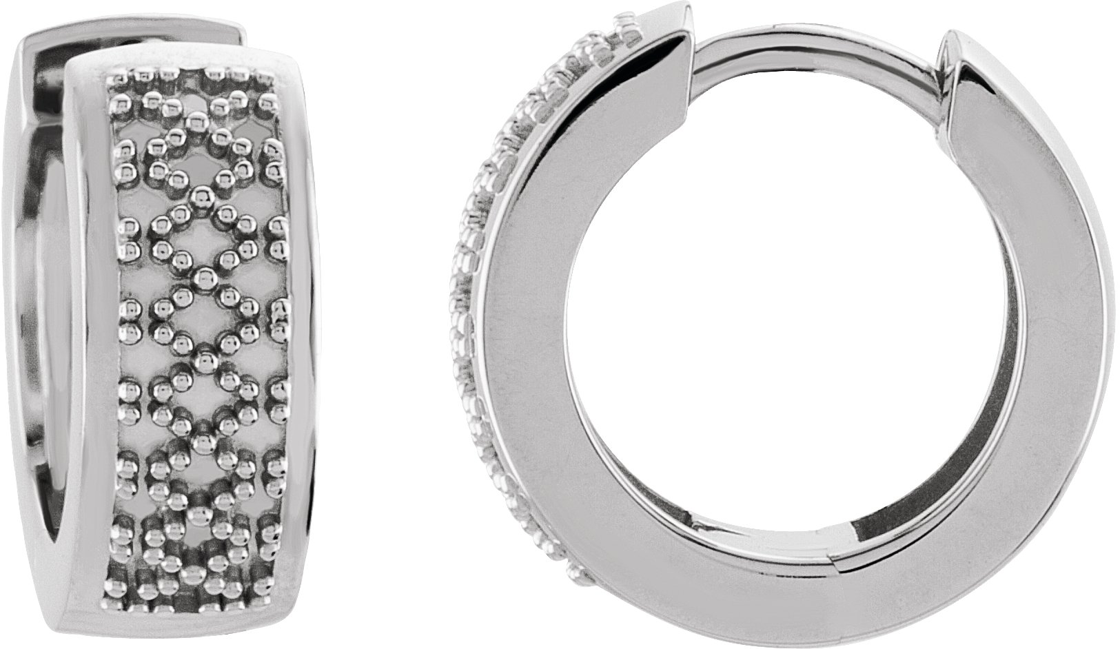 Pavé-Style Hoop Earrings