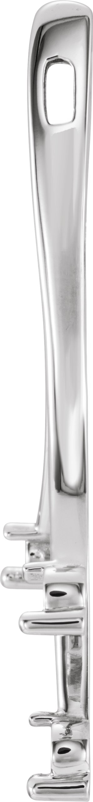 Alternative view of Three-Stone Freeform Pendant