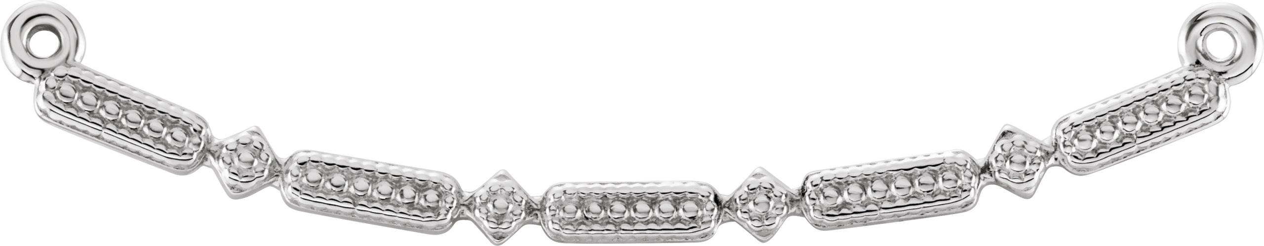 Beaded Bar Necklace or Necklace Center