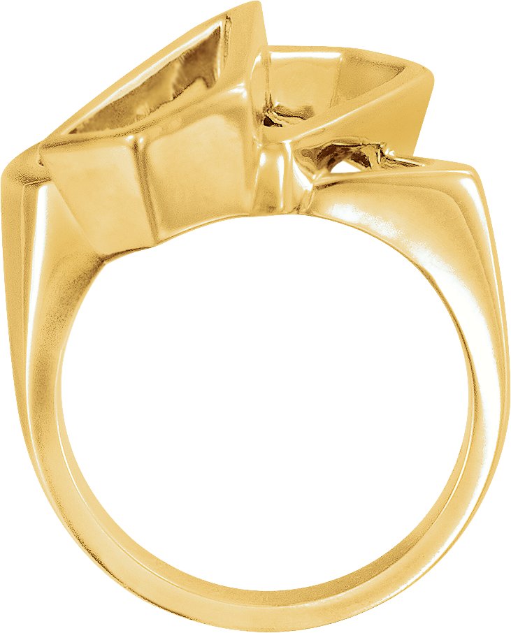 14K Yellow Freeform Ring 