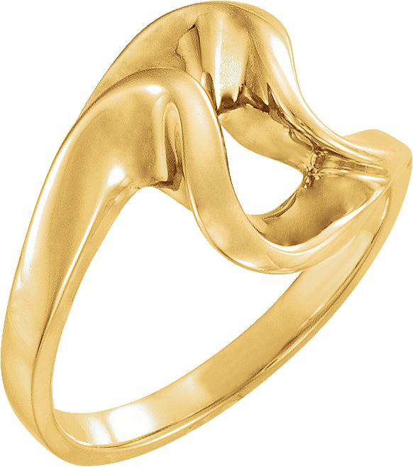 14K Yellow Freeform Remount Ring