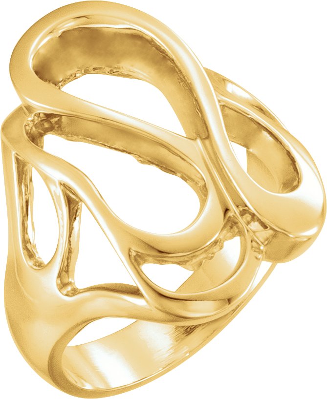 14K Yellow Freeform Ring