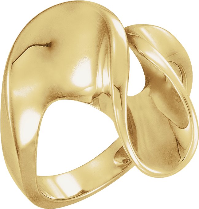 14K Yellow Freeform Ring