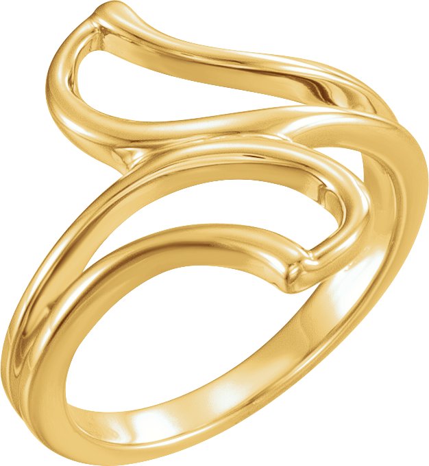 14K Yellow Freeform Remount Ring