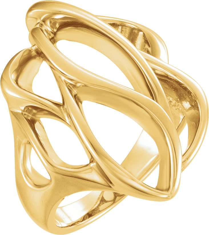 14K Yellow Freeform Ring