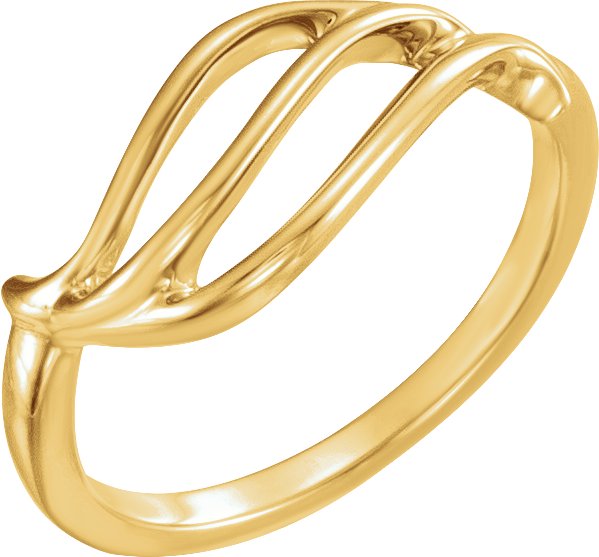 14K Yellow Freeform Remount Ring